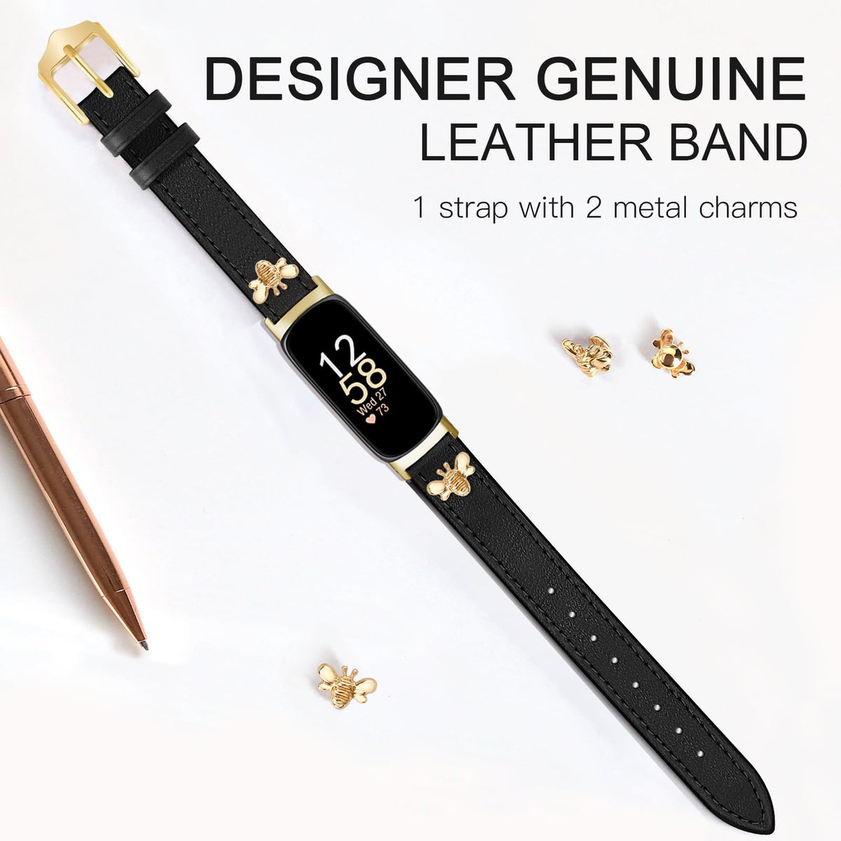 Secure adapter design keeps the Inspire band neatly in place.