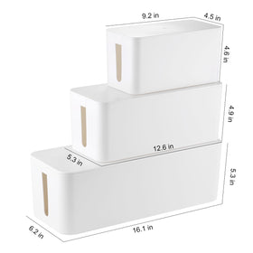 TuweChen inside view reveals generous storage for power strips and cables.