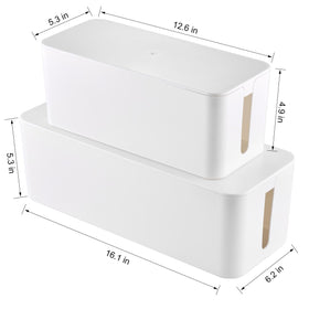Tuwechen lid closed box showcases a clean surface and concealed cables