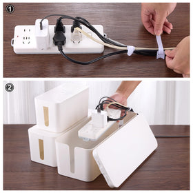 TuweChen surge-protector storage keeps outlets tidy and reachable.
