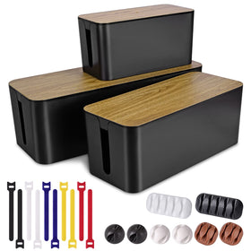 TuweChen front view showing three box sizes and tidy appearance, improves room neatness