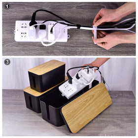 TuweChen size comparison next to a common surge strip to illustrate fit and capacity