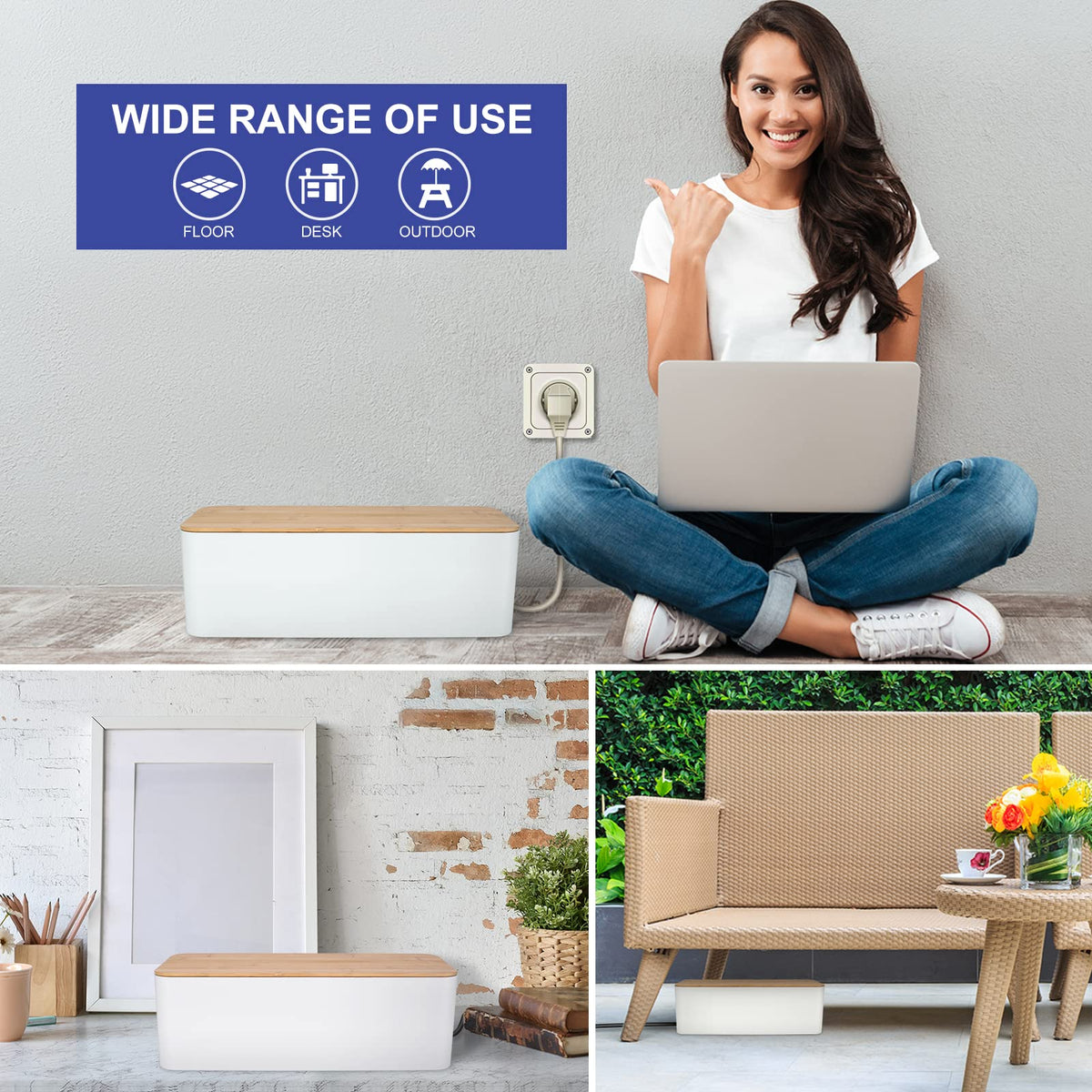 TuweChen ABS material box offers safety and durability in white.