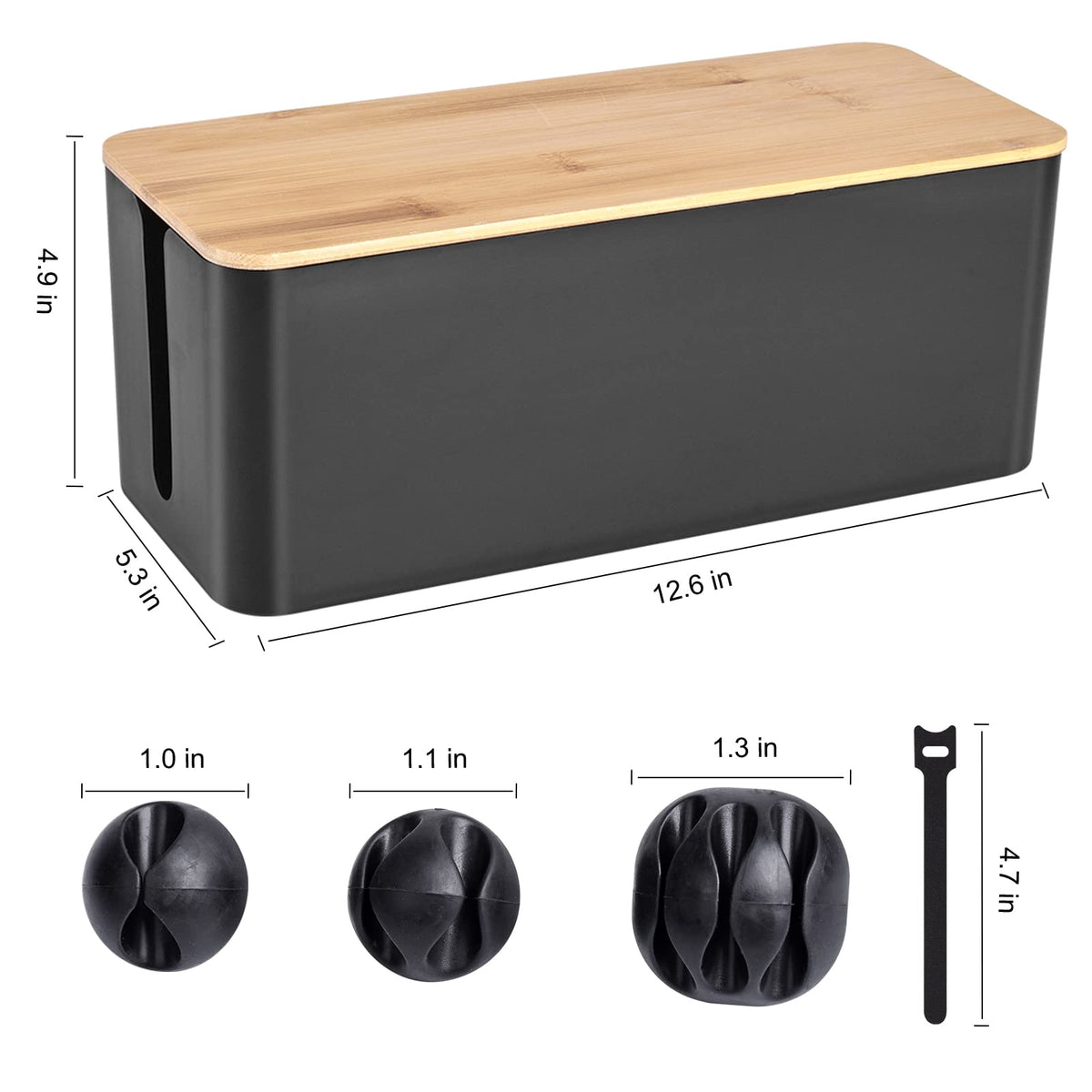 TuweChen under-desk cord organizer keeping desk tidy and trip-free