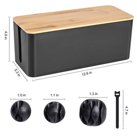 TuweChen under-desk cord organizer keeping desk tidy and trip-free
