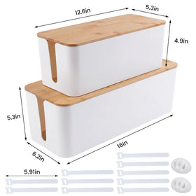 Open view of large box demonstrating cable routing and ventilation