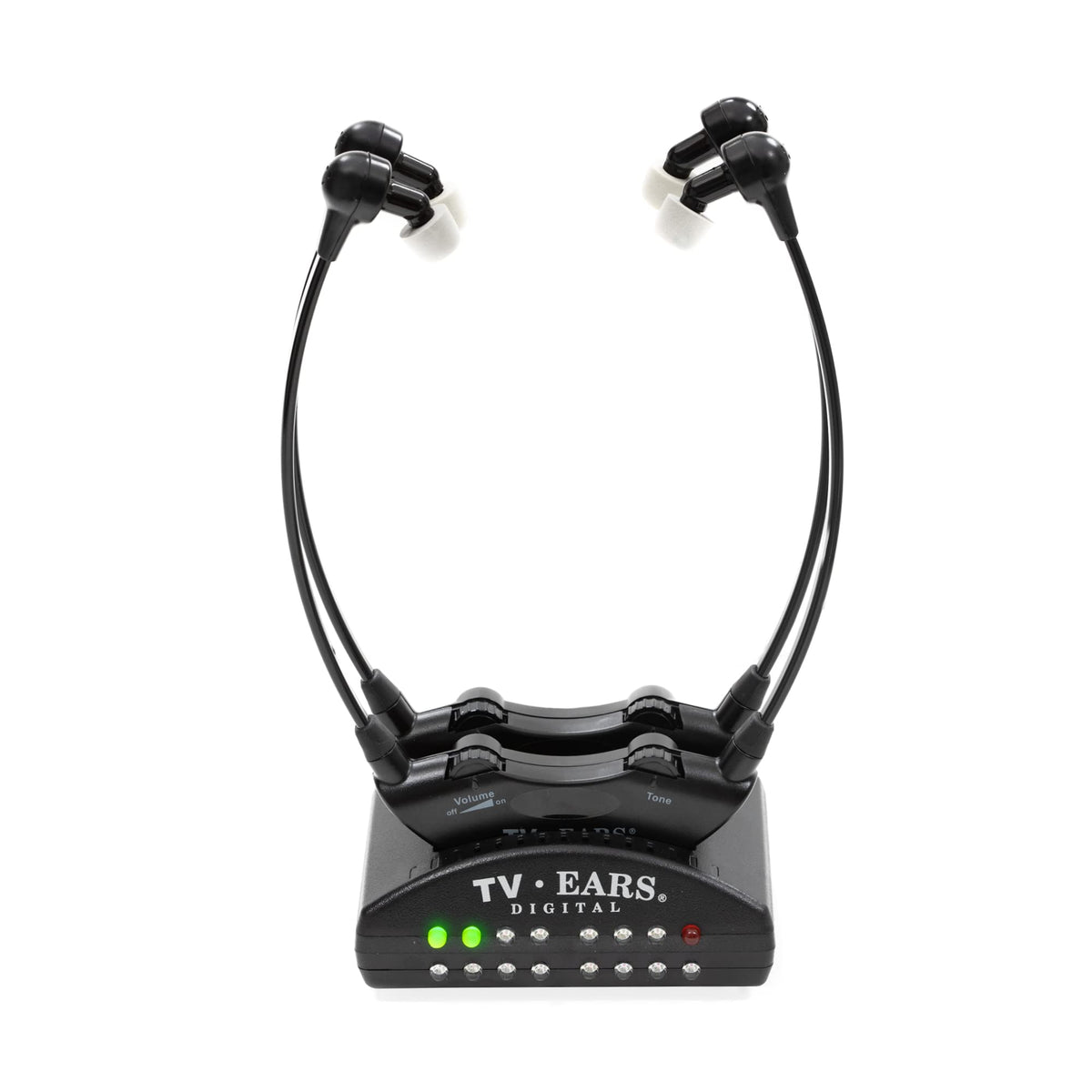 TV Ears 5.0 dual headsets and transmitter for shared viewing comfort