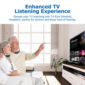 TV Ears 5.0 long-lasting battery life for all-day listening