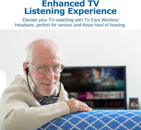 TV EARS ports illustrating optical, coaxial, RCA, and 3.5mm versatility