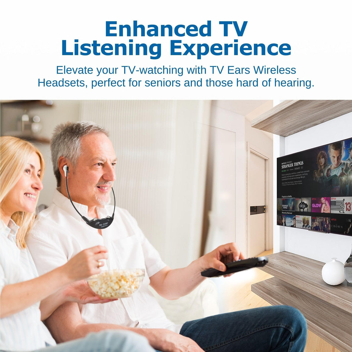 TV EARS tips packaging and labeling highlighting premium replacement options.