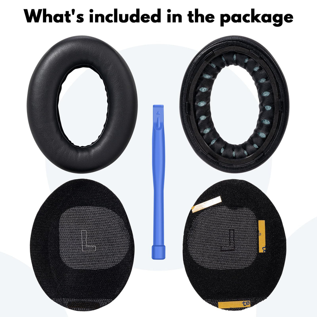 TviewSmart Replacement Earpads for Bose QC Ultra – Premium Memory Foam Cushions (Black)