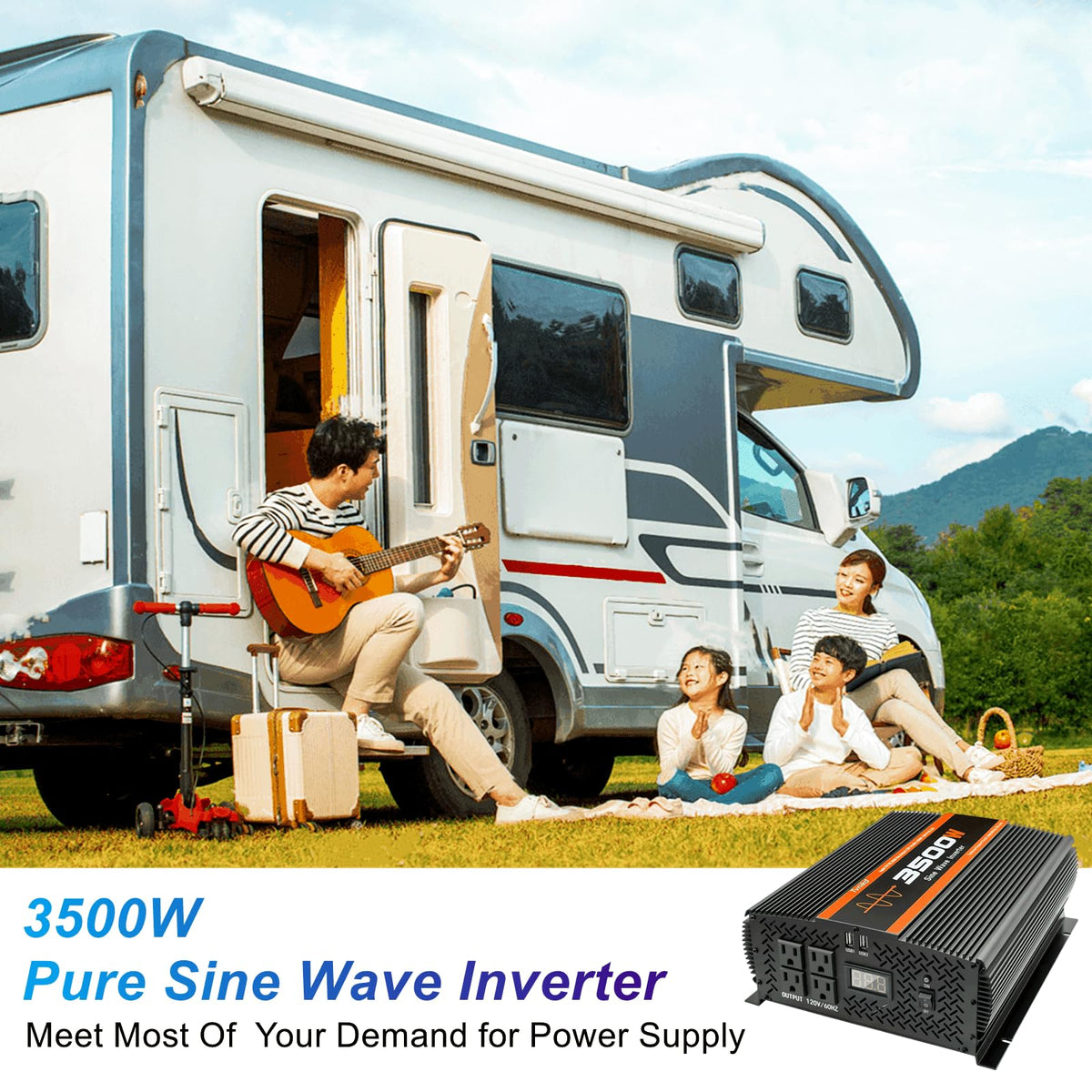 TVNIKD inverter enables off-grid power during camping or outages