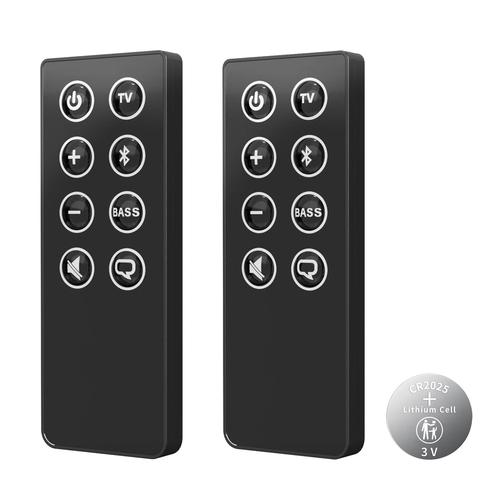 TVSEN Bose Solo 5 remote front view with battery included for immediate use