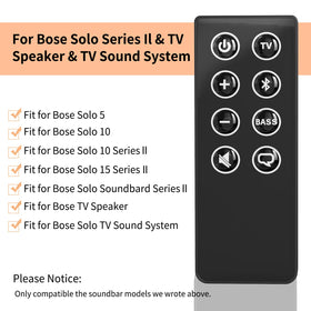 TVSEN Bose Solo Series II remote pack two-pack for replacements