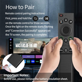 TVSEN solar remote on living room TV stand, streamlines remote control experience