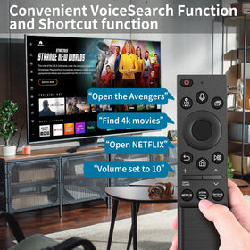 TVSEN solar remote USB-C port detail for fast recharging convenience