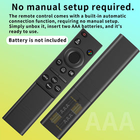 TVSEN two-pack remote in box ready to use—no pairing needed.