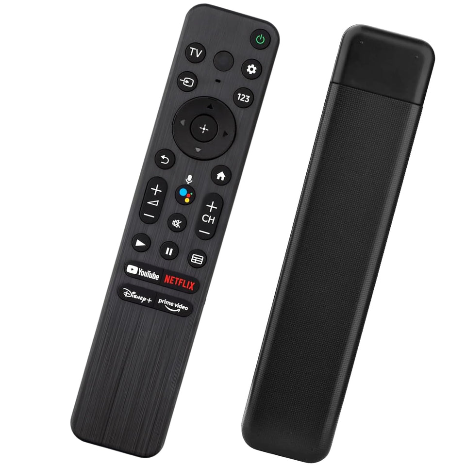 TVSEN voice remote for Sony Bravia front view enabling hands-free navigation