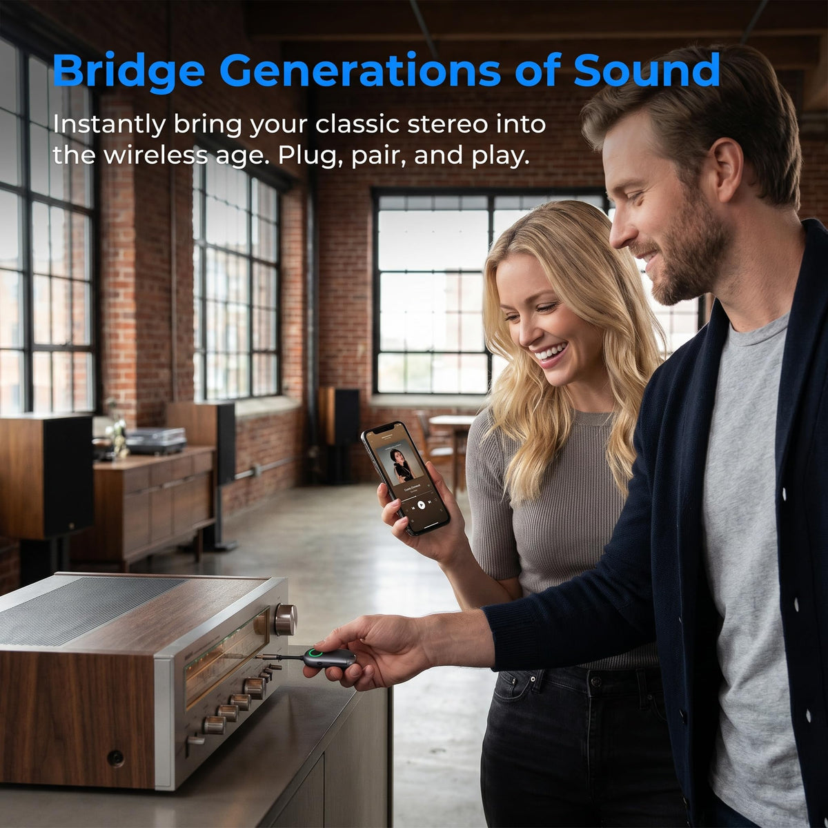 TVVBSBS built-in microphone enables hands-free calls while listening