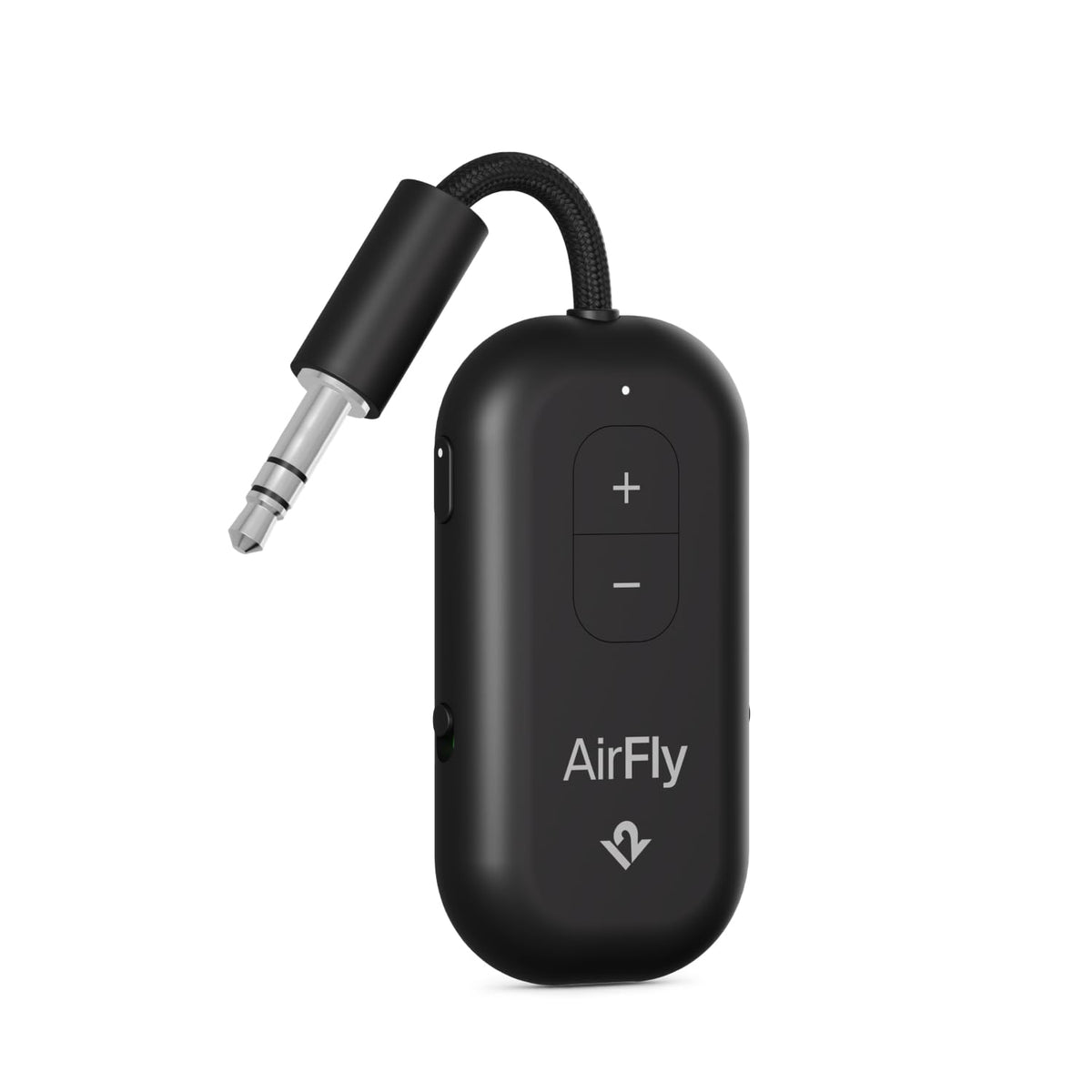 Twelve South AirFly Pro 2 Bluetooth transmitter for wireless in-flight audio.