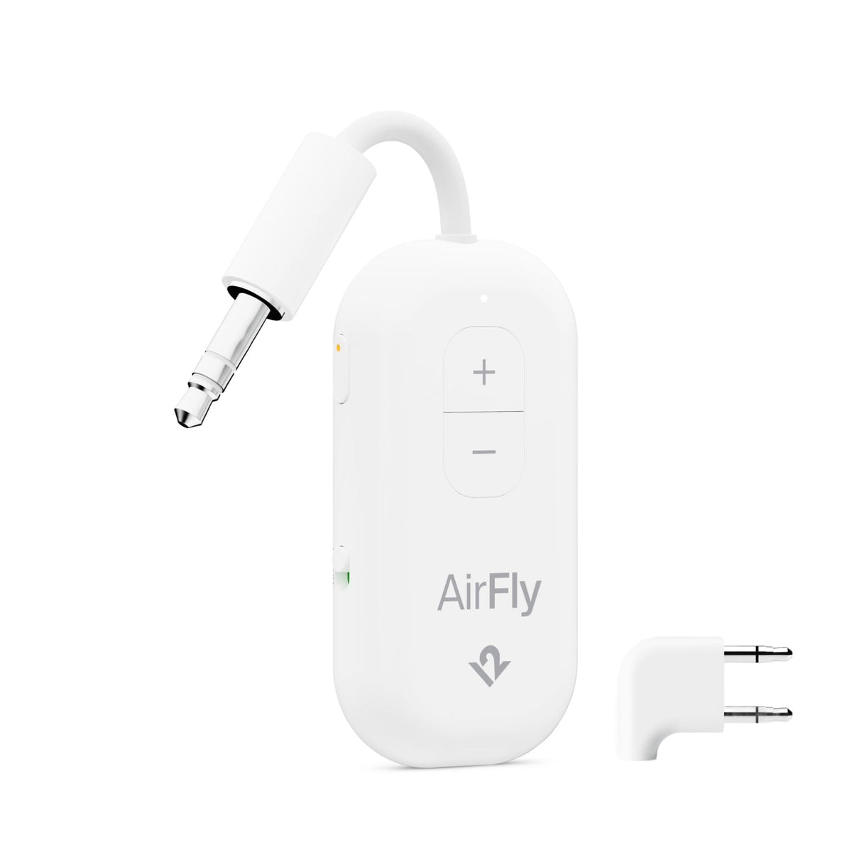 Twelve South AirFly Pro 2 Deluxe transmitter setup for wireless listening on the go.
