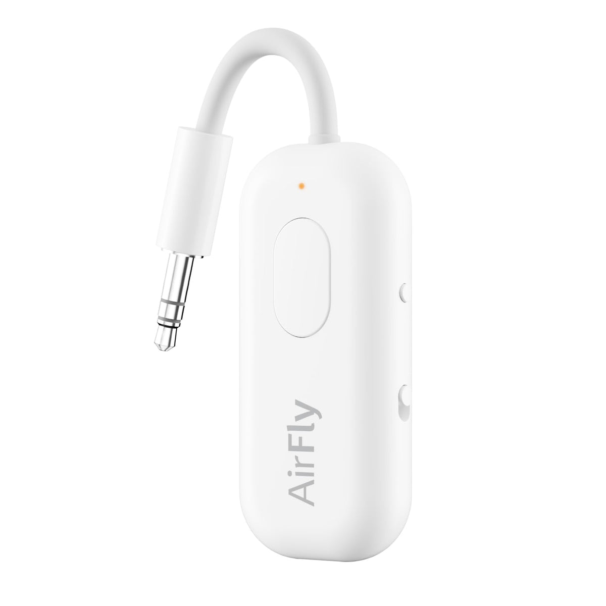 Twelve South AirFly Pro front view showing compact transmitter, convenient portability