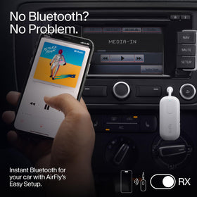 Twelve South AirFly Pro connected to gym machine aux jack, cordless workout audio