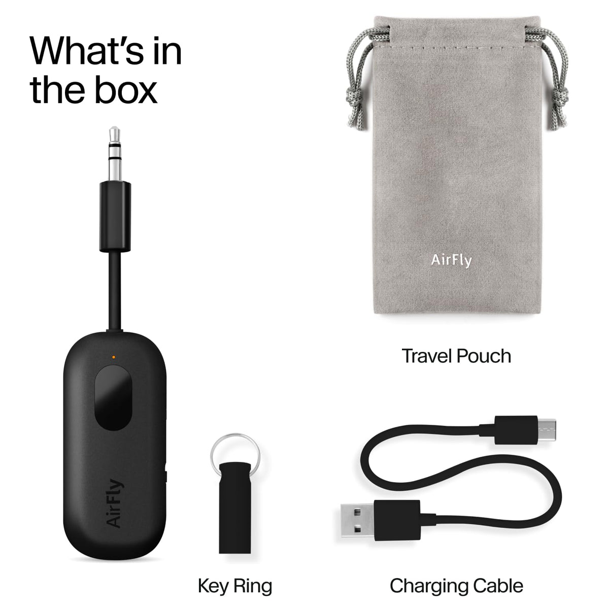 Twelve South AirFly Pro label and port details showing codec and charging clarity