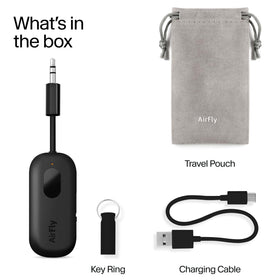 Twelve South AirFly Pro label and port details showing codec and charging clarity