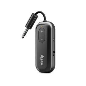 Twelve South AirFly SE front view showing compact transmitter and benefit portable convenience