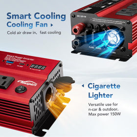 TWING cigarette lighter ports detail providing extra 12V connections