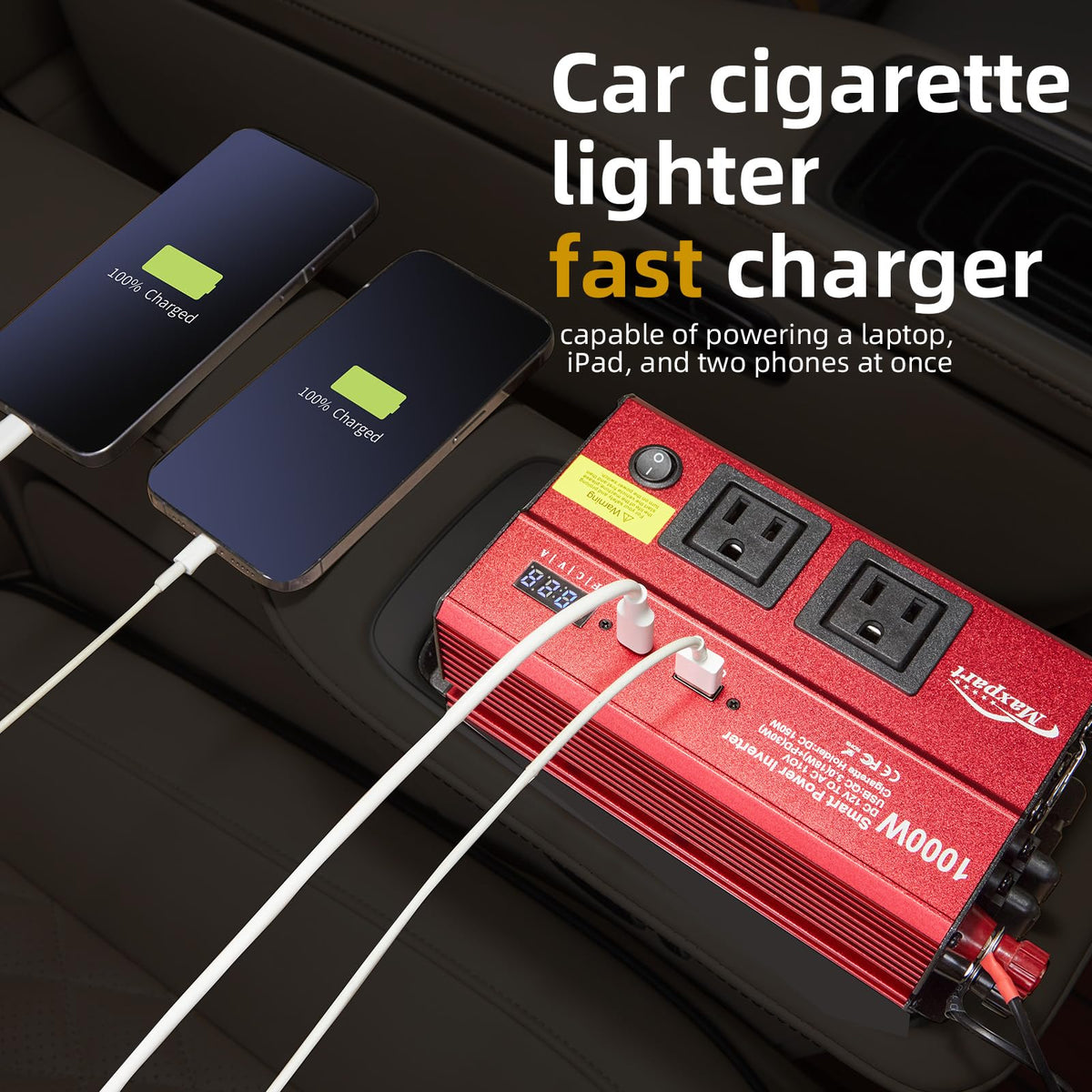 TWING digital display helps monitor input and output safely while traveling.