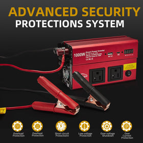 TWING inverter cooling fan reduces heat during extended use on camping trips.