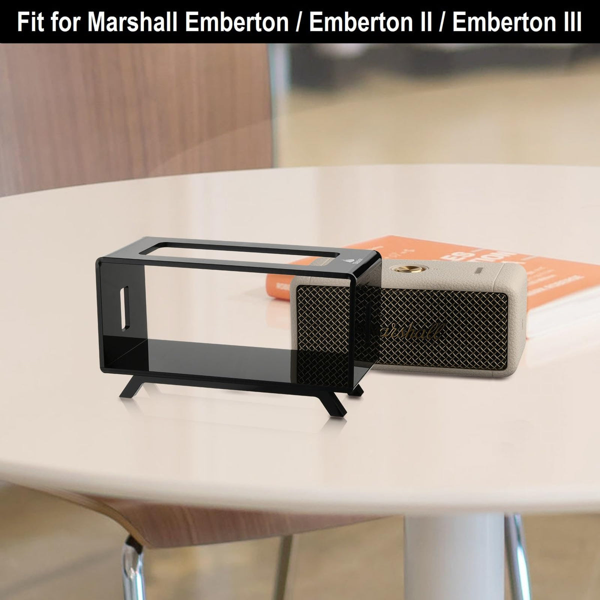 TXEsign Emberton stand in living room setup for stylish integration