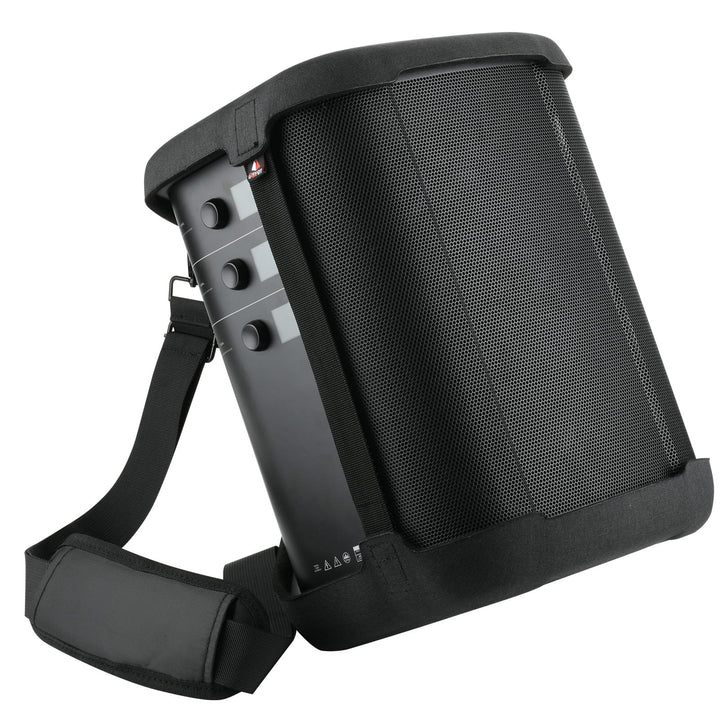 TXEsign front view of case protecting Bose S1 Pro+ and showing fit