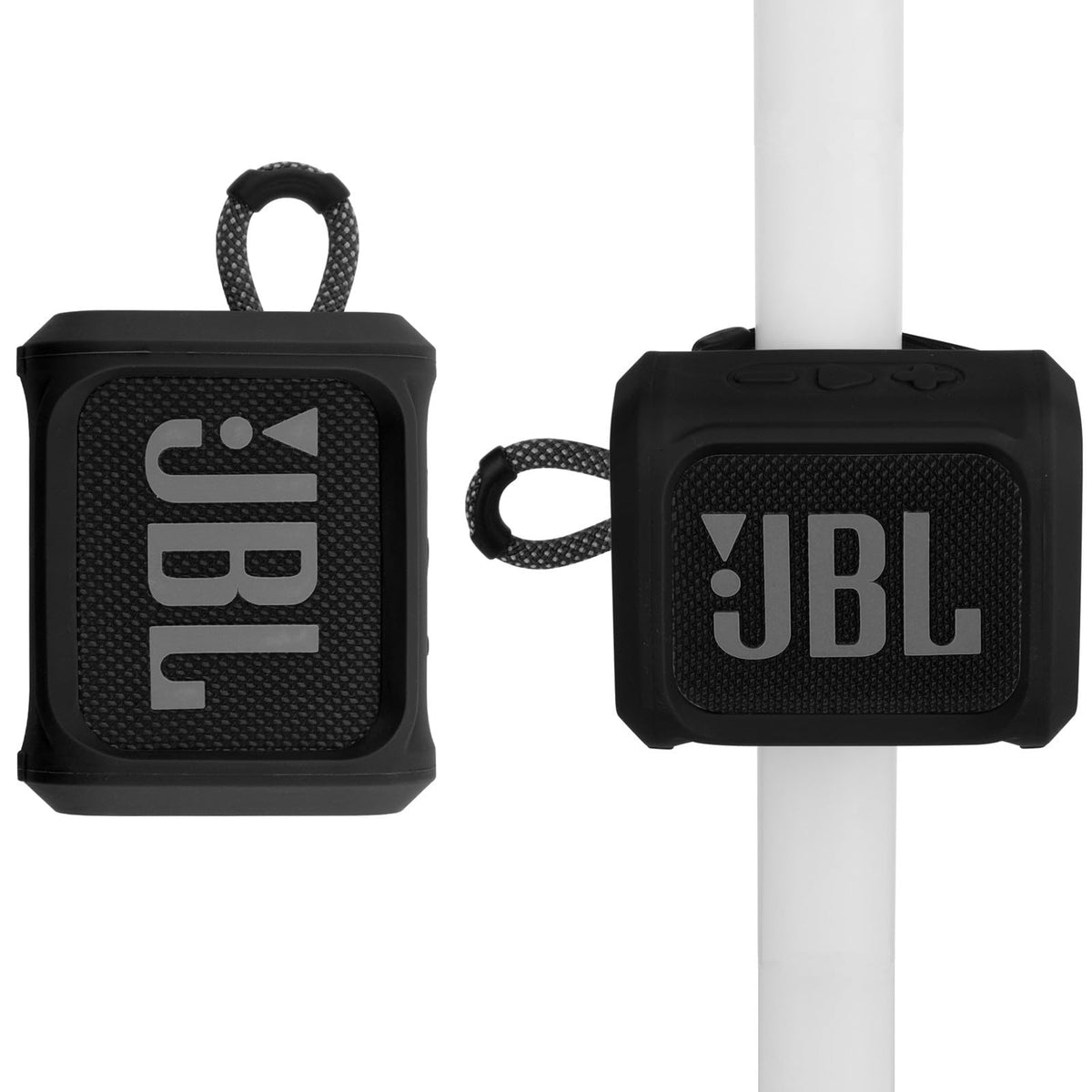 TXEsign front view of case on JBL Go 3 showing fit and protection