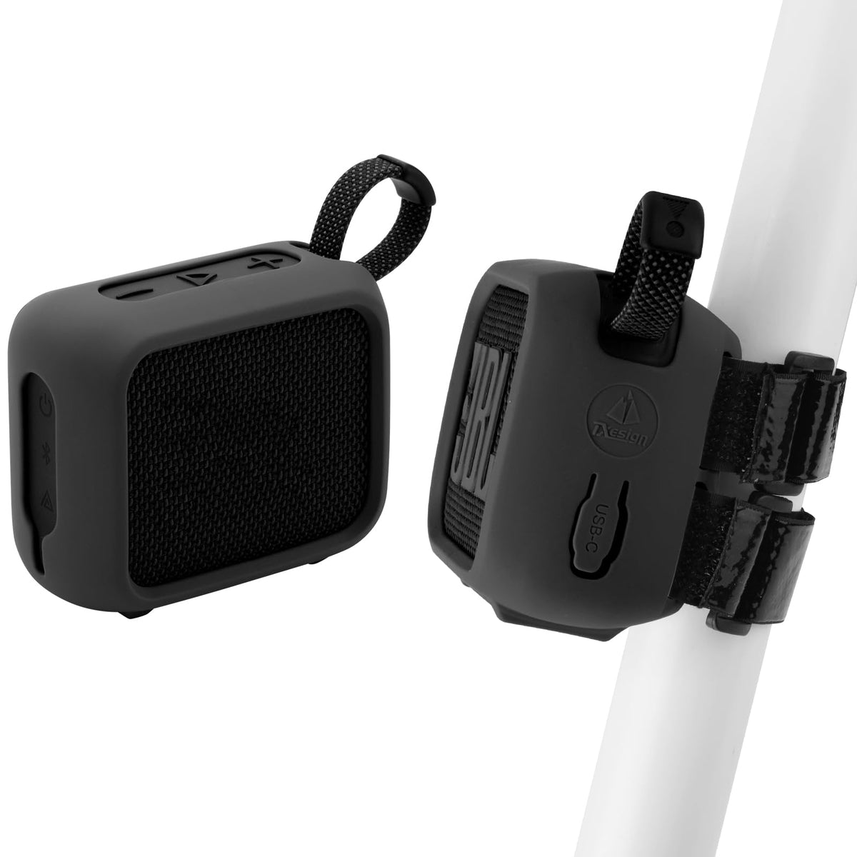 TXEsign silicone case front view showing snug fit and easy access benefits