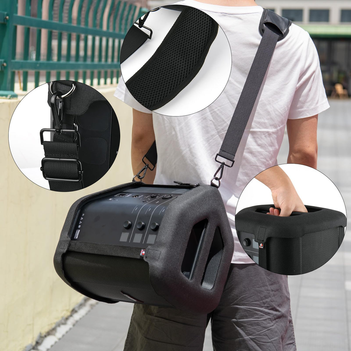 TXEsign side profile showing vertical placement stability for Bose S1 Pro+