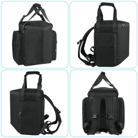 TXEsign backpack beside Bose S1 Pro showing tailored fit and scale