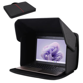 TXIYEAN front view on laptop showing full sun protection and privacy benefit