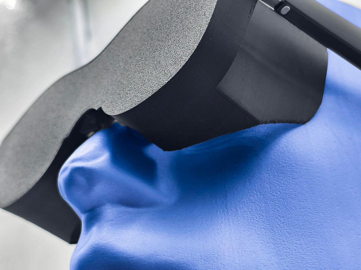 Tyco Tech closeup of TPU texture and attachment, durable flexible fit benefit