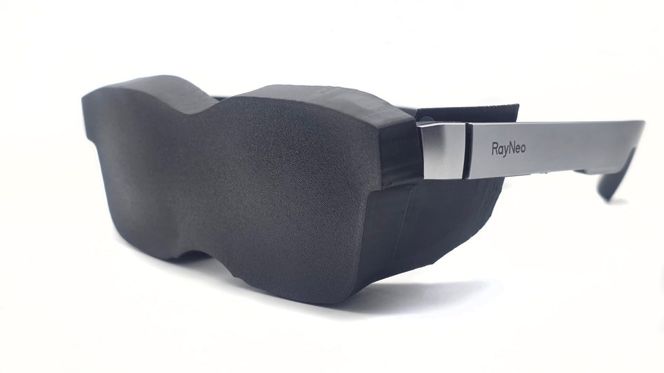 Tyco Tech Light Blockers for Rayneo 2S/3S front view reduce outdoor glare.
