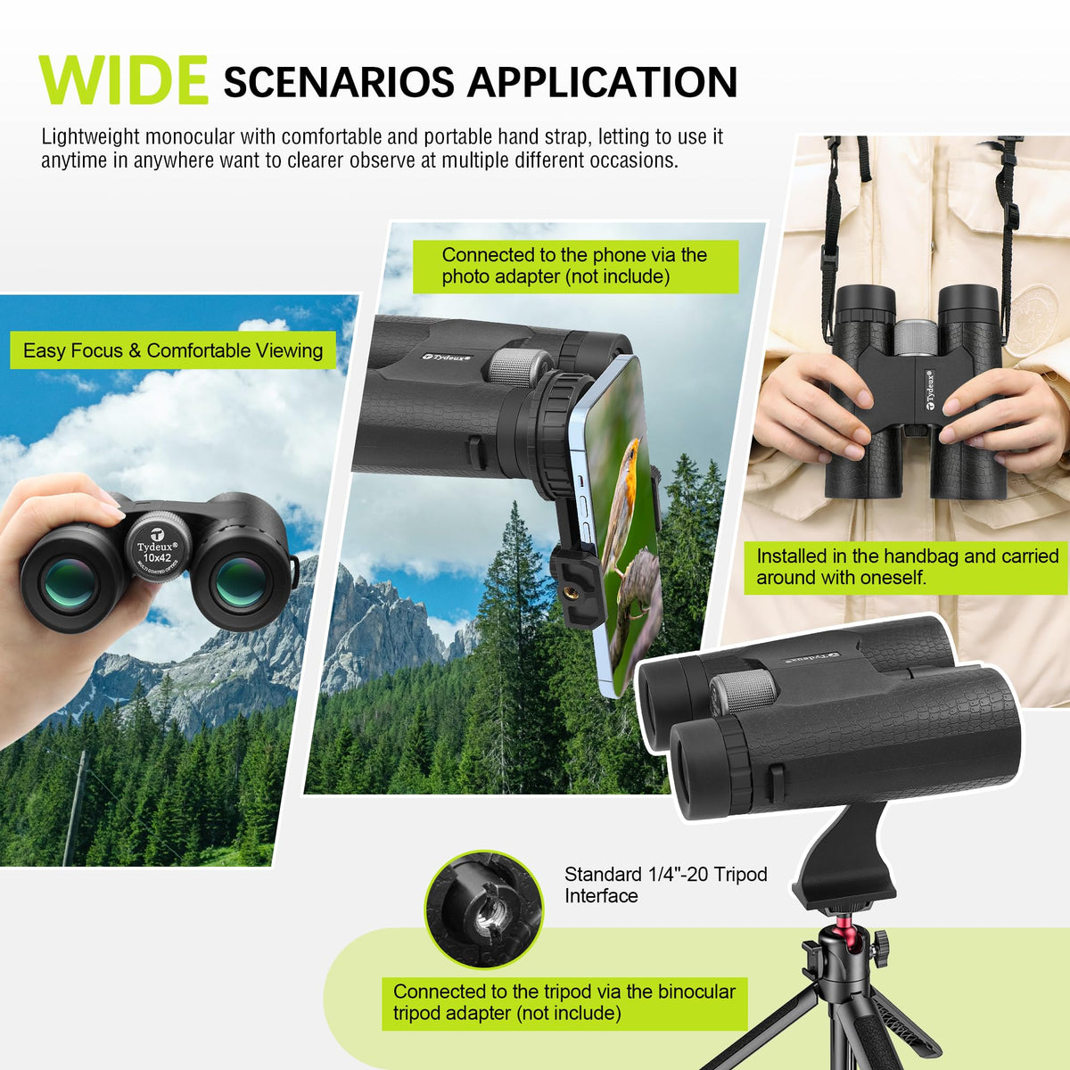 Tydeux held in hand for scale and one-handed portability benefit