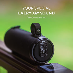 TYLER splash-friendly design ideal for beach or shower playlist sessions