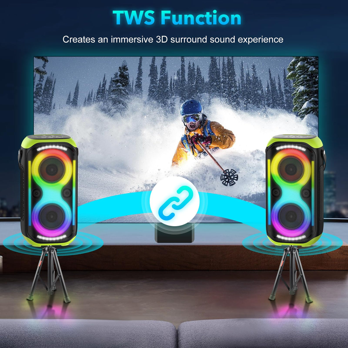 TYOTY A98 3.5mm AUX supports wired connections to non-Bluetooth devices