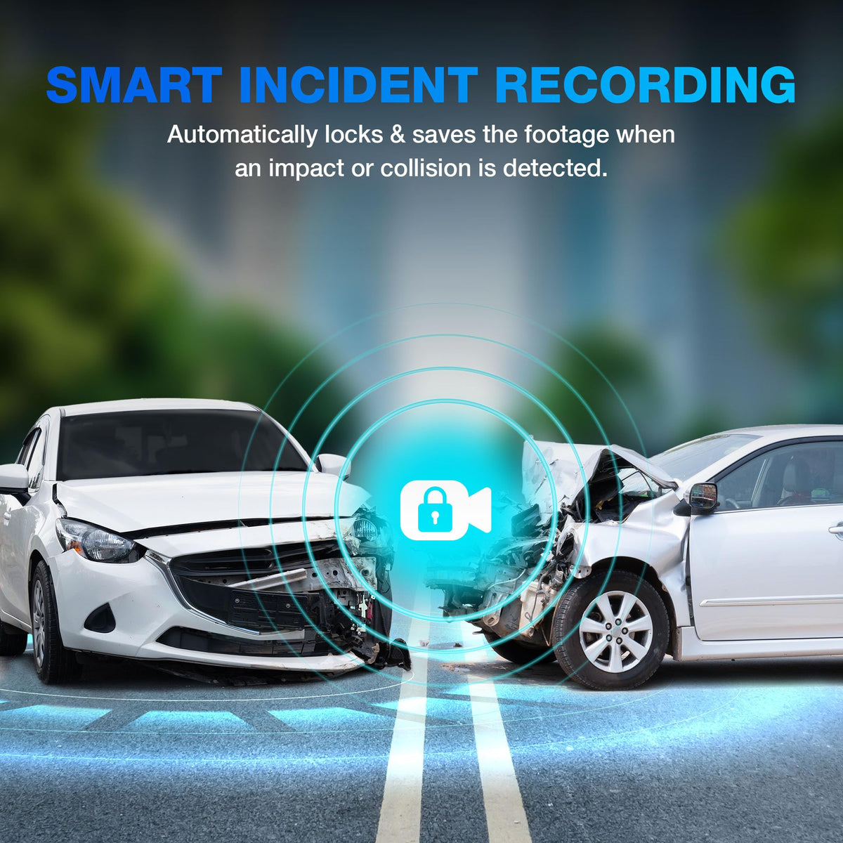Type S T200 parking surveillance captures impacts while the car is parked