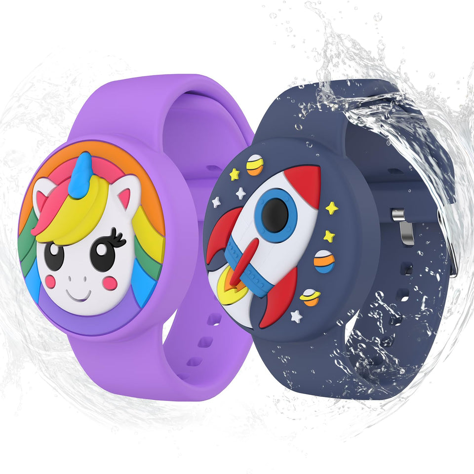 Typecase waterproof AirTag bracelet in hidden mode for private tracking.