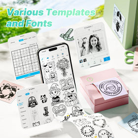 Labelnize app interface on a smartphone for AI enhanced printing