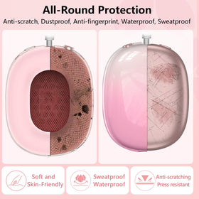TYSORETY AirPods Max earcups cover white shields ear cups from scuffs during wear.