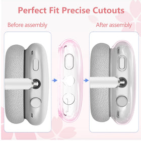 TYSORETY AirPods Max headband cover white guards the headband during daily use.